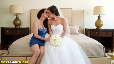 Bride shares husbands cock with stepmom in hot Threesome on freefilmz.com