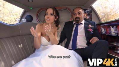 VIP4K. Excited girl in wedding dress fools around not with future hubby - Jennifer mendez on freefilmz.com
