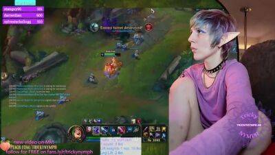 Tricky Nymph Plays League of Legends on Chaturbate! 25 Kills on Jinx!! on freefilmz.com