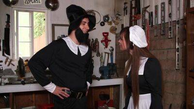 Naked amateur woman fucked by horny amish dude with a huge dick on freefilmz.com