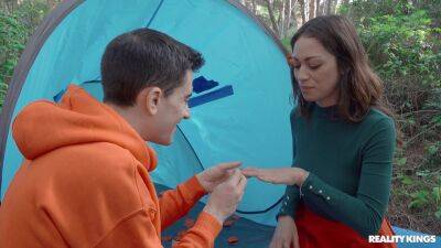 Merciless inches for the thin stepmom in sensual outdoor camping trip on freefilmz.com