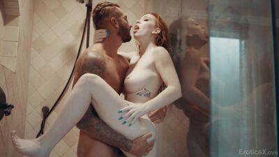 Redhead loves sharing oral at the shower in advance to fuck like a whore on freefilmz.com