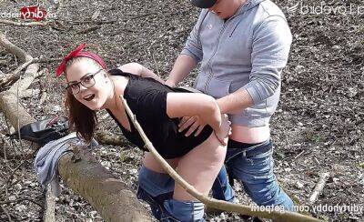 MyDirtyHobby - Big ass curvy teen gets an outdoor creampie in the woods on freefilmz.com