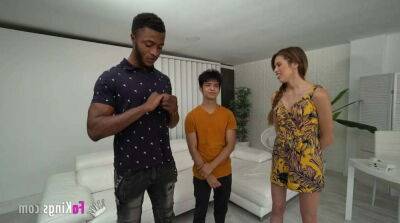 As soon as he has a BIG DICK, any man will suffice to Macarena in this HOT THREESOME on freefilmz.com