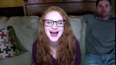 Kaycee barnes - amateur nerdy redhead PAWG with big naturals in glasses on freefilmz.com