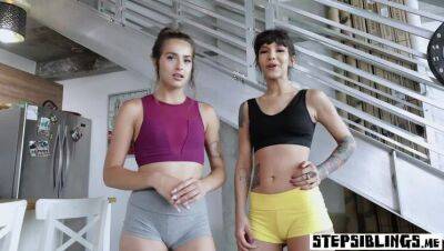 Stepsister teen jumped on horny stepbrothers fat cock on freefilmz.com