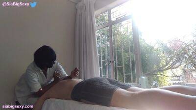 South African Massage Room Surprise Happy Ending - South Africa on freefilmz.com