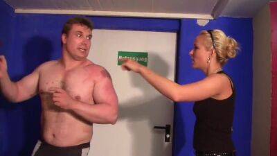 Punished by cruel young blonde mistress on freefilmz.com