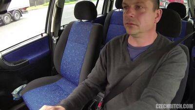 Hard sex procreation in the car with european whore on freefilmz.com