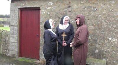 Dirty mature nuns Trisha and Claire Knight have kinky threesome on freefilmz.com