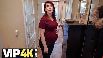 DEBT4k. Bank agent gives pregnant MILF delay in exchange for quick sex on freefilmz.com