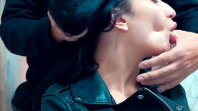 Hot Stepmom In Leather Jacket Loves Long Kisses On The Neck on freefilmz.com