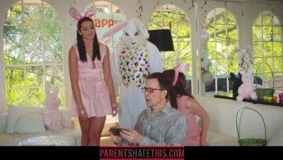 Teen fucks stepuncle dressed as Easter Bunny on freefilmz.com