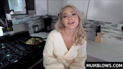 Stepson grabs Stepmoms ass while shes cooking on freefilmz.com