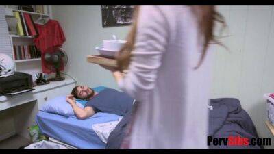 Step Sister takes care of sick bros dick on freefilmz.com