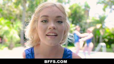 Bffs - supple teenies get fucked hardcore by their trainer on freefilmz.com