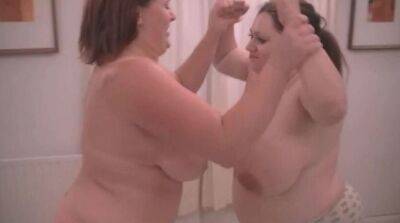 Big Tings - fat ass BBW mom wrestling in lesbian fetish on freefilmz.com