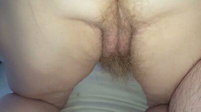 My wife doesnt like to shave her pussy and I love how her hairy pussy looks on freefilmz.com