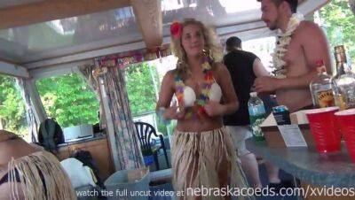 Wild naked hula party in party cove lake ozarks missouri on freefilmz.com