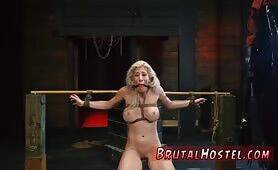 Teen tied up and punished Big-breasted blond on freefilmz.com