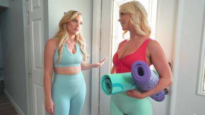 Fit mom involves stepdaughter in out of this world FFM dick sharing trio on freefilmz.com