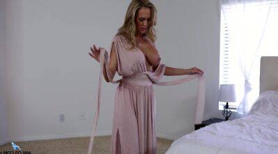 Early in the morning busty horny wife Brandi Love prefers to masturbate on freefilmz.com