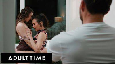 ADULT TIME - Cute Brunette Liz Jordan Scissors With Her BF's Lesbian Boss Sinn Sage To Please Him! - Jordan on freefilmz.com