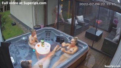 Ipcam German Nudist Family Enjoys The Jacuzzi - Germany on freefilmz.com