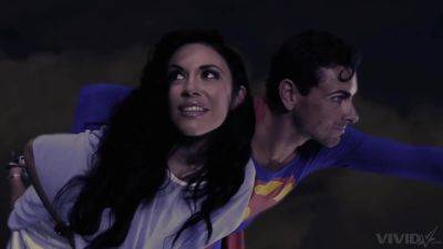 Superman's weakness is kryptonite and brunettes with shaved pussies on freefilmz.com