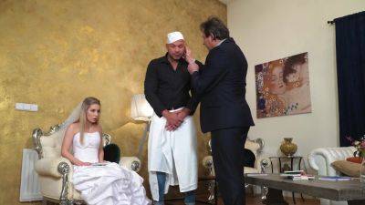 Blonde bride shows her father-in-law what she's capable of on freefilmz.com