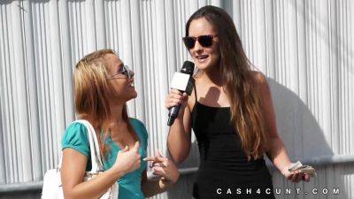 Porn Gameshow Teen Shows Pussy In Public on freefilmz.com