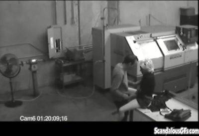 Co workers masturbating in horny office warehouse on freefilmz.com