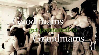 Naughty housewife rubs her chubby pussy at Grandmams with a big-titted MILF on freefilmz.com
