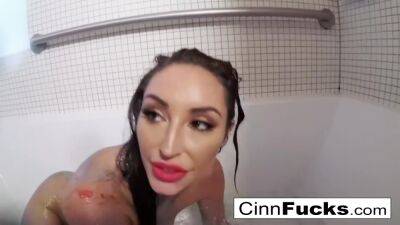 Christiana Cinn - Christiana Glitters Up Her Shower on freefilmz.com