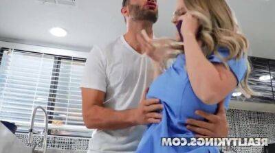 Sexy nurse is late for work because of her horny hubby on freefilmz.com