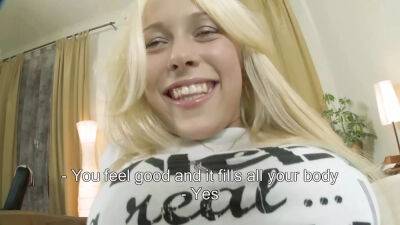 Amazing blonde German teen adores cum in her asshole - Germany on freefilmz.com