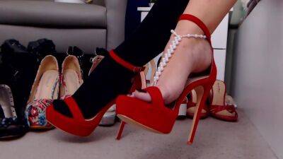 Nice high heels collection, if you love red high heels, here you are on freefilmz.com