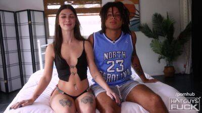 Thick BBC Monster Cock with Dreads Fucks Tatted Out Small Teen on freefilmz.com