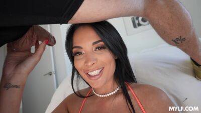 Latina nympho knows exactly what she wants on those lips after this fuck play ends on freefilmz.com