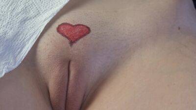 Small Heart Tattoo Drawing On Girl Pussy on freefilmz.com