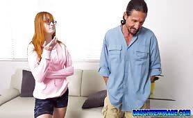 Stepdad fucks each other and then their own stepdaughters on freefilmz.com