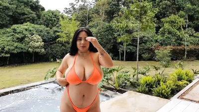 Big Boobs huge areolas horny bikini babe Kim Velez - Colombia on freefilmz.com