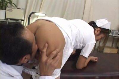Spicy Japanese nurse is in for a treat once pulling her undies down - Japan on freefilmz.com