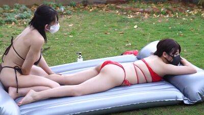 Massage In The Open Air Is Fresh And The Girls Body Is Very Soft And Comfortable Japanese / Amate - Japan on freefilmz.com