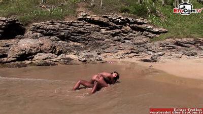 Outdoor sex in the ocean with a skinny Latina with tan lines - Usa on freefilmz.com