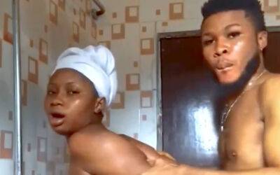 Horny Black Nigerian Couple Fucking Hard In Hot Shower! - Nigeria on freefilmz.com