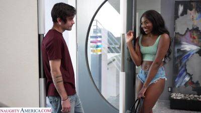 Ebony teen takes proper white inches for a few wild spins on freefilmz.com