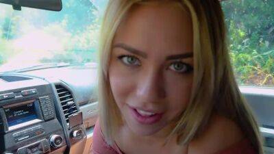 Daddy's stepdaughter gives a road head and gest her slit rammed on freefilmz.com