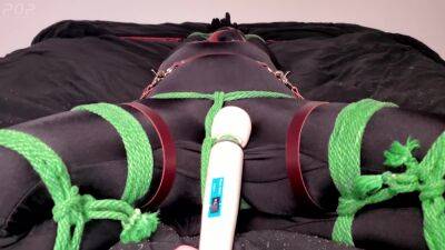 Miss Perversion In Bondage While Teased With A Wand on freefilmz.com