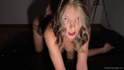 Sensual home POV sex for a tight blonde with remarkable skills on freefilmz.com